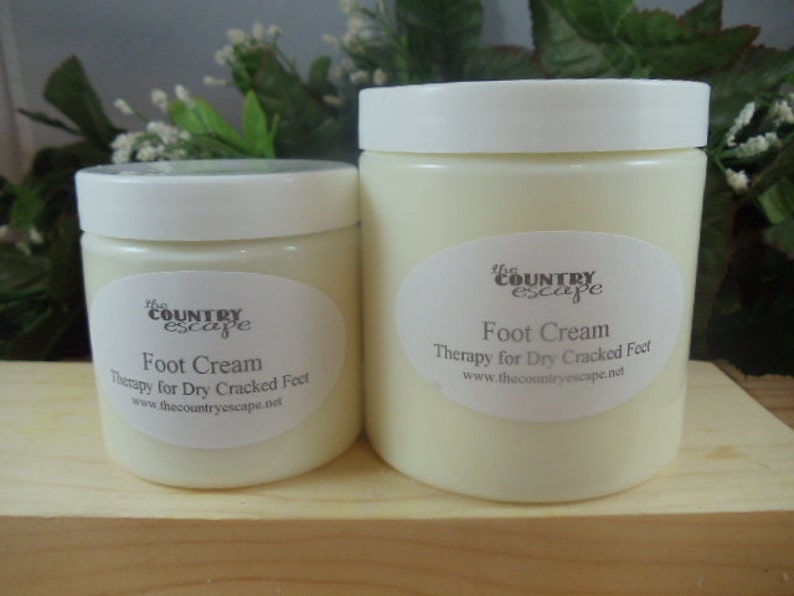 Foot Cream Intense Foot Therapy Soothes and Comforts Dry Achy Cracked Feet with Peppermint, Tea Tree Essential Oils image 1