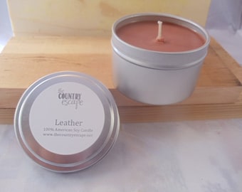 6 oz Soy Candles in Metal Tin- 200+ Scents Available -Great Gift Ideas-Hostess Gifts- Party Favors- Baby Shower