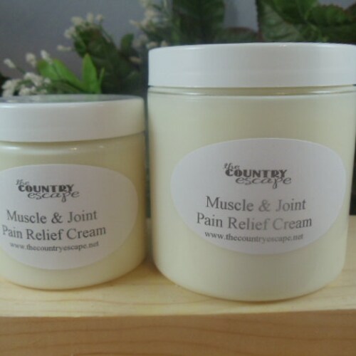 Muscle and Joint Pain Relief Cream Natural Therapy Etsy