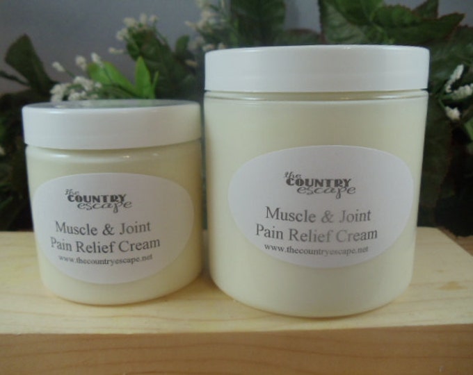 Muscle and Joint Pain Relief Cream Natural Therapy Etsy