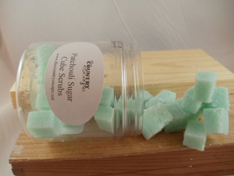 Patchouli Sugar Scrub Cubes With Essential Oil and Jojoba Etsy