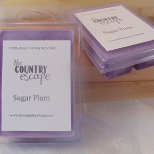 Sugar Plum Scented 100% Soy Wax Melt - Sweet & Fruity - Maximum Scented
