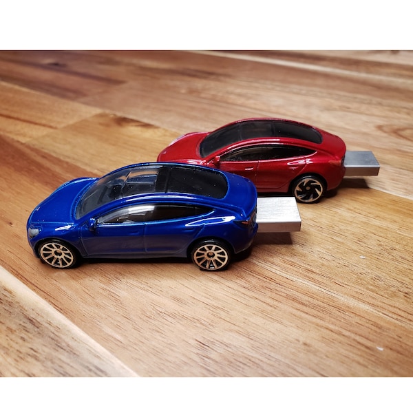 Tesla Diecast USB Flash Drives - Models S, 3, X, & Y - Several Colors Available