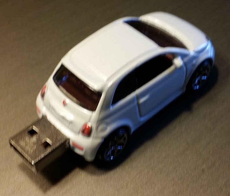 Several Colors Available Fiat 500 Diecast USB Flash Drive