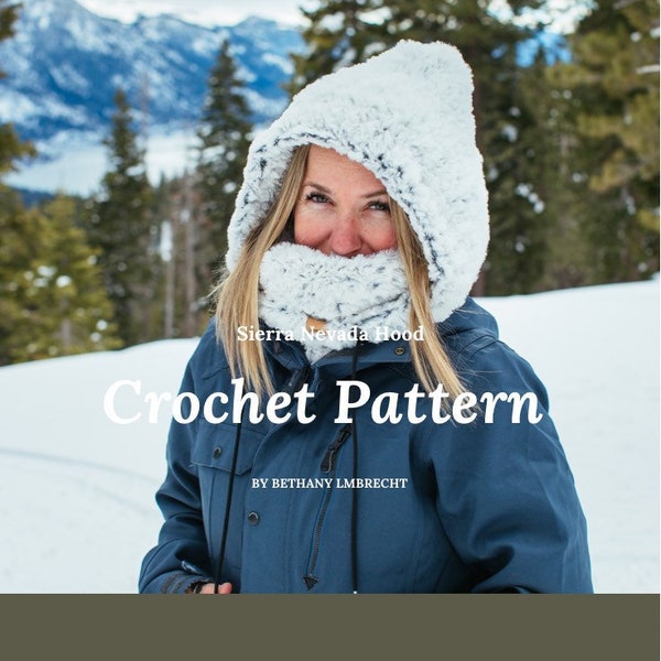 Balaclava Crochet Pattern - Crochet Pattern - Crochet Hood Pattern - Crochet Cowl Hood - Crochet Face Mask Pattern  - Hooded Cowl Pattern