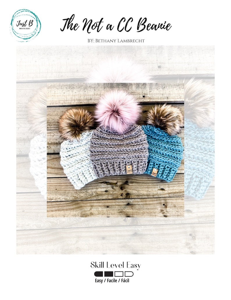 Super Bulky Crochet Beanie Pattern: Easy Beginner Hat (PDF Pattern) - Etsy