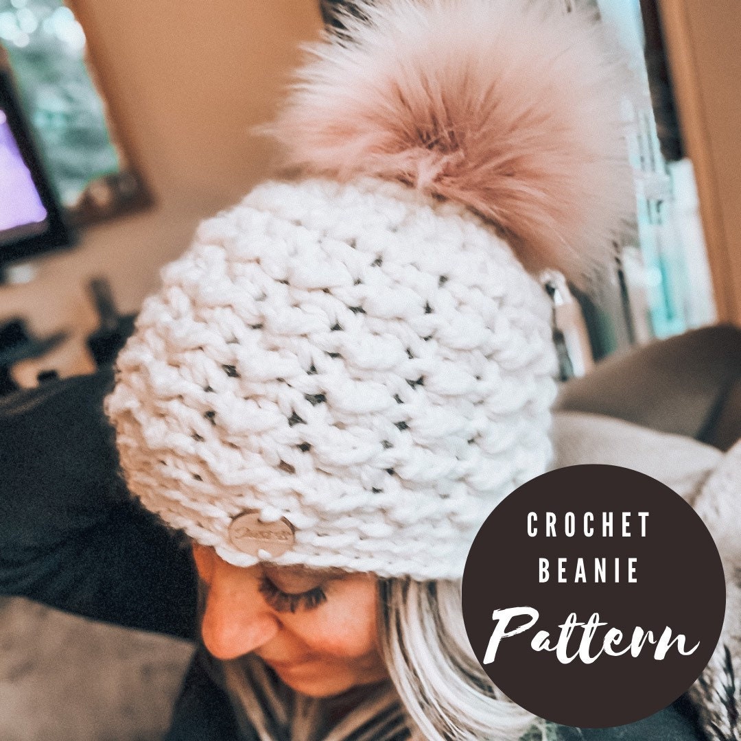 Easy Crochet Beanie Pattern: Bulky Winter Hat (PDF Pattern) - Etsy