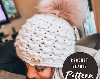 Beanie Crochet Pattern - Crochet Pattern - Crochet Beanie Pattern - East Shore Beanie Pattern - Beanie Pattern - Crochet Hat Pattern - Hat