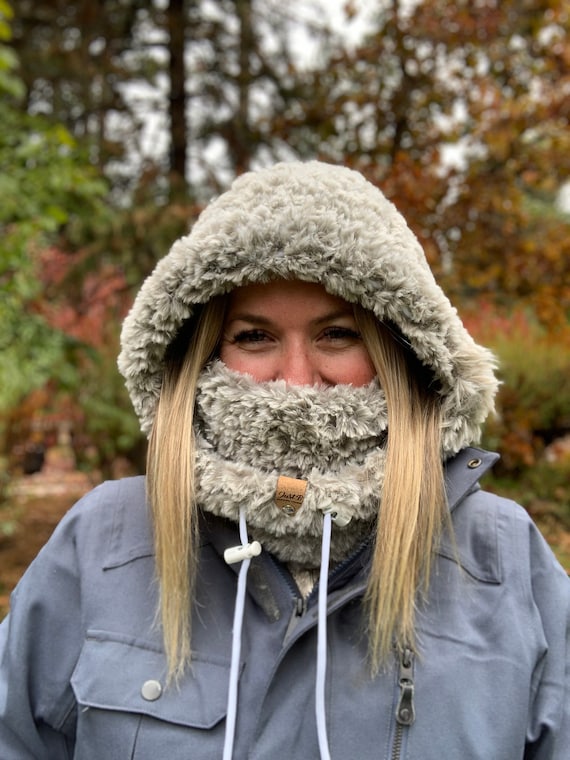 Masque De Ski En Polaire Épaisse Écharpe À Capuche - Temu France