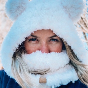 Custom Balaclava Ski Hood: Faux Fur Lined Snowboard Face Mask - Etsy