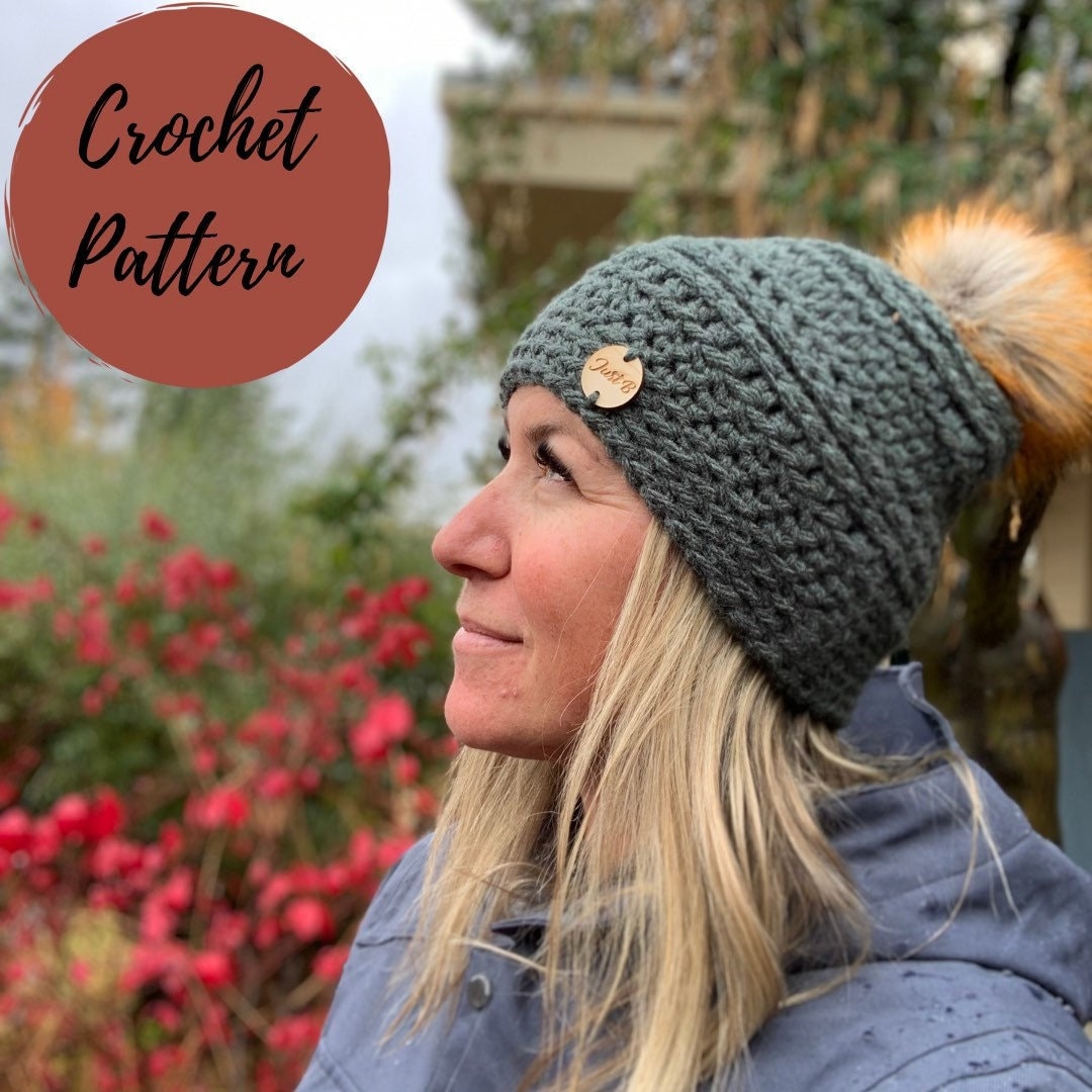 Beginner Crochet Beanie Pattern: Bulky Yarn Hat (PDF Pattern) - Etsy