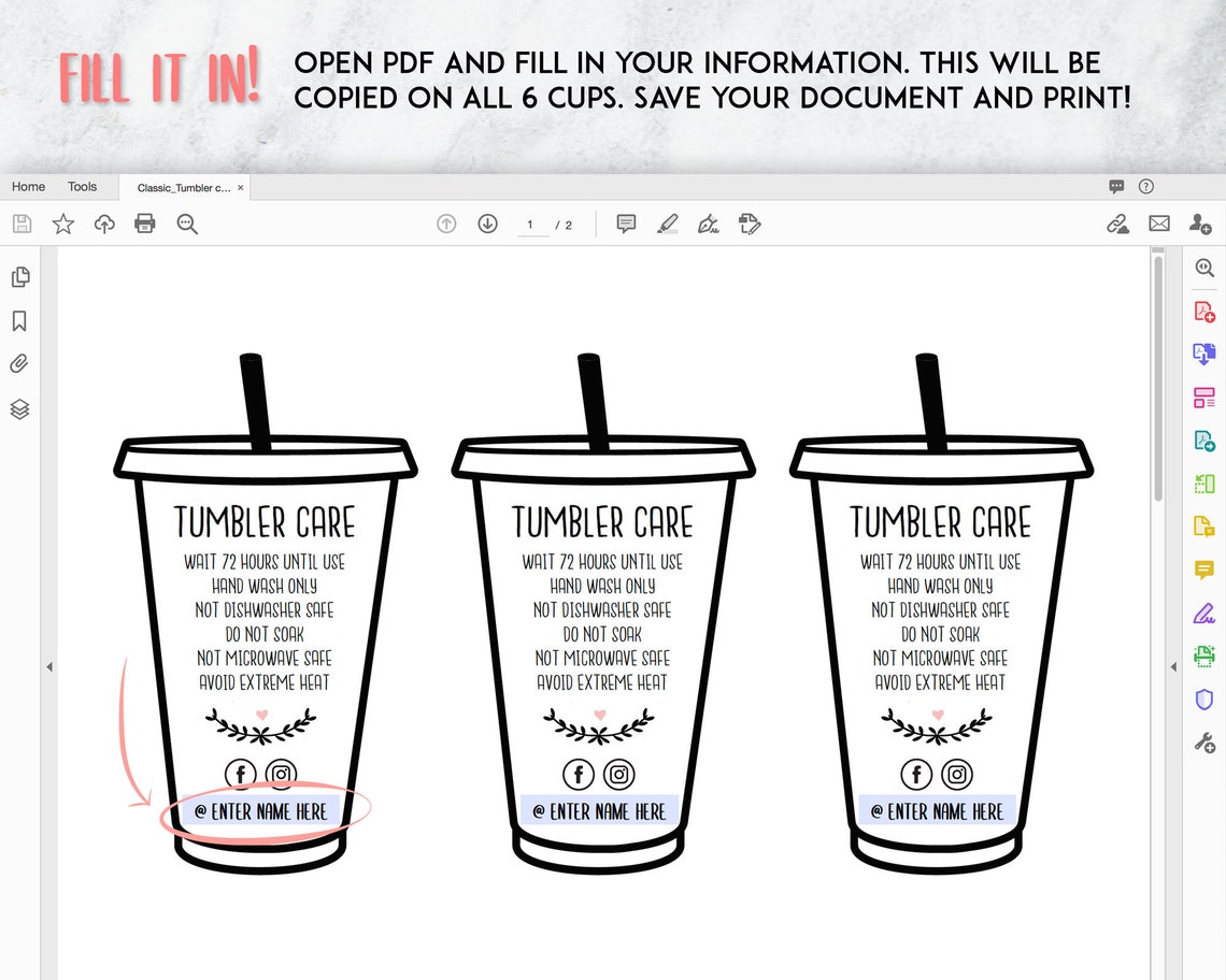 fillable-pdf-iced-cup-care-instructions-bundle-custom-care-etsy