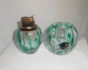 Alfredo Barbini Murano Glass Conch Vintage Irice Made in Italy Murano