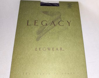 QVC Legacy Legwear Shapewear Blackberry Opaque Tights Size E Control Top New In Package