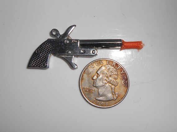 Cap Gun Pistolet Bouchon Peu Atom Miniature Jouet Vintage 1950 Japon Avec Des Instructions Dorigine