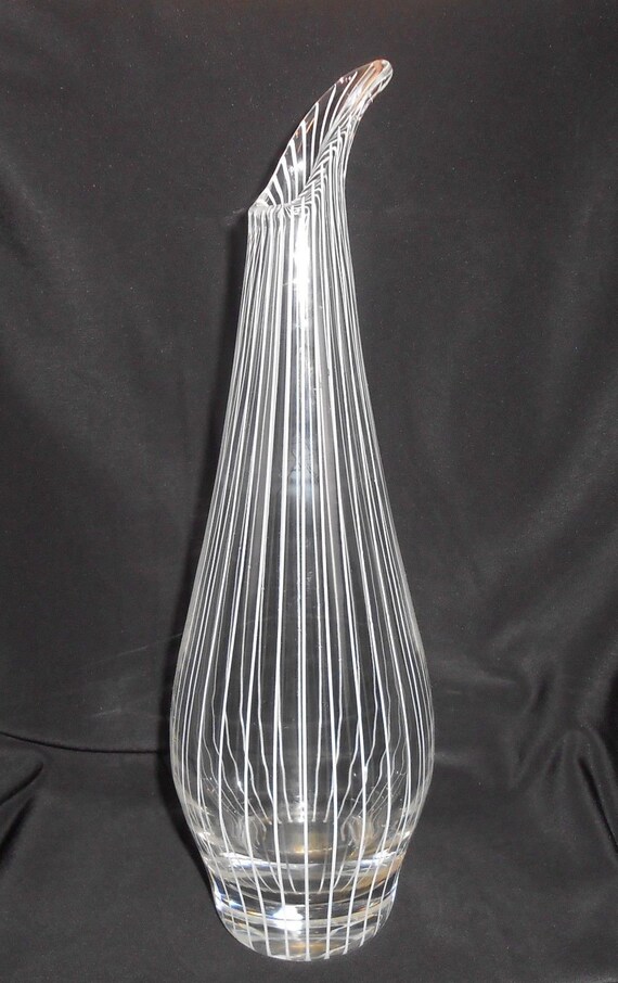 Swedish Glass Art Glass Vase Home Decor Vase Glass Vase Etsy