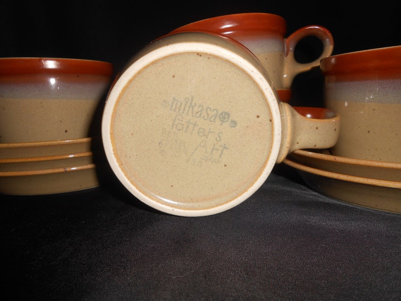 Mikasa Potters Art Mikasa Country Cabin Coffee Cup Set Flat Etsy