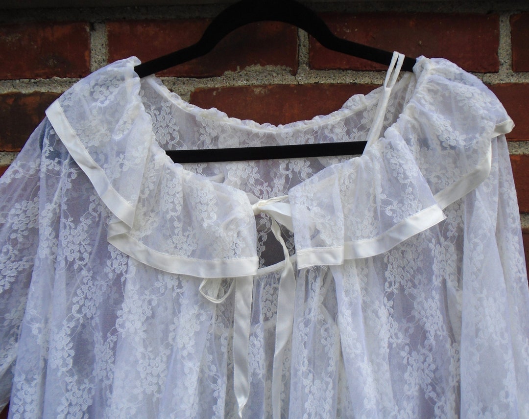 Vintage 70's Ilise Steven black robe M petite