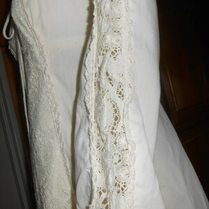 Gunne Sax Corset Dress Vintage Cream Lace Long Sleeve Sz 7 Prairie Wedding Boho Hippie image 5