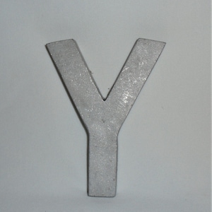 Cast Aluminum Letter, Letter Y Wall Art, Salvaged Letters, Industrial Decor, Salvage Architectural, Metal Letter, Vintage Metal Letter