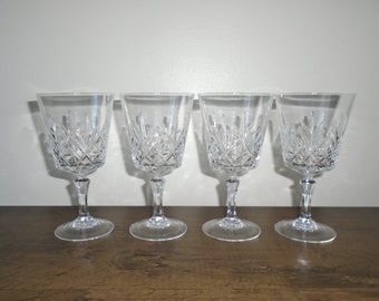 Cristal D'Arques-Durand Chantilly Taille Beaugency Crystal Water Glasses Goblets