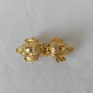 Vintage Mimi Di N Belt Mushroom Gold Tone Expandable Snake Chain 1977 Vintage Rare Belt Buckle Mimi Di N Satin Gold Tone Leaf 1982  main image 4