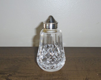 Waterford Crystal Lismore Salt Or Pepper Shaker EPNS Lid