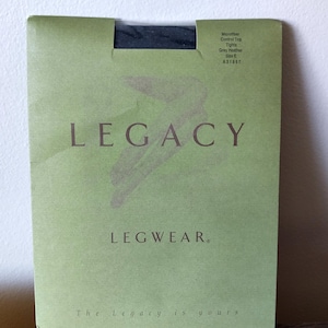 QVC Legacy Legwear Shapewear Grey Heather Tights Size E Control Top NIP