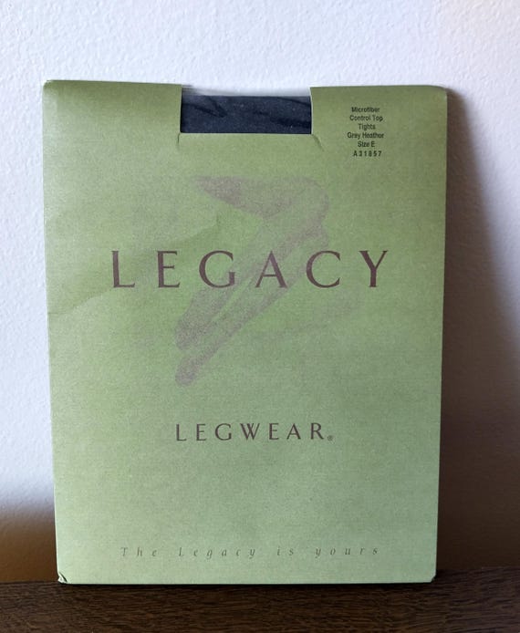 QVC Legacy Legwear Shapewear Grey Heather Tights Size E Control Top NIP