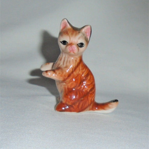 Lego Bone China Kitty Cat Figurine Vintage Taiwan Kitten