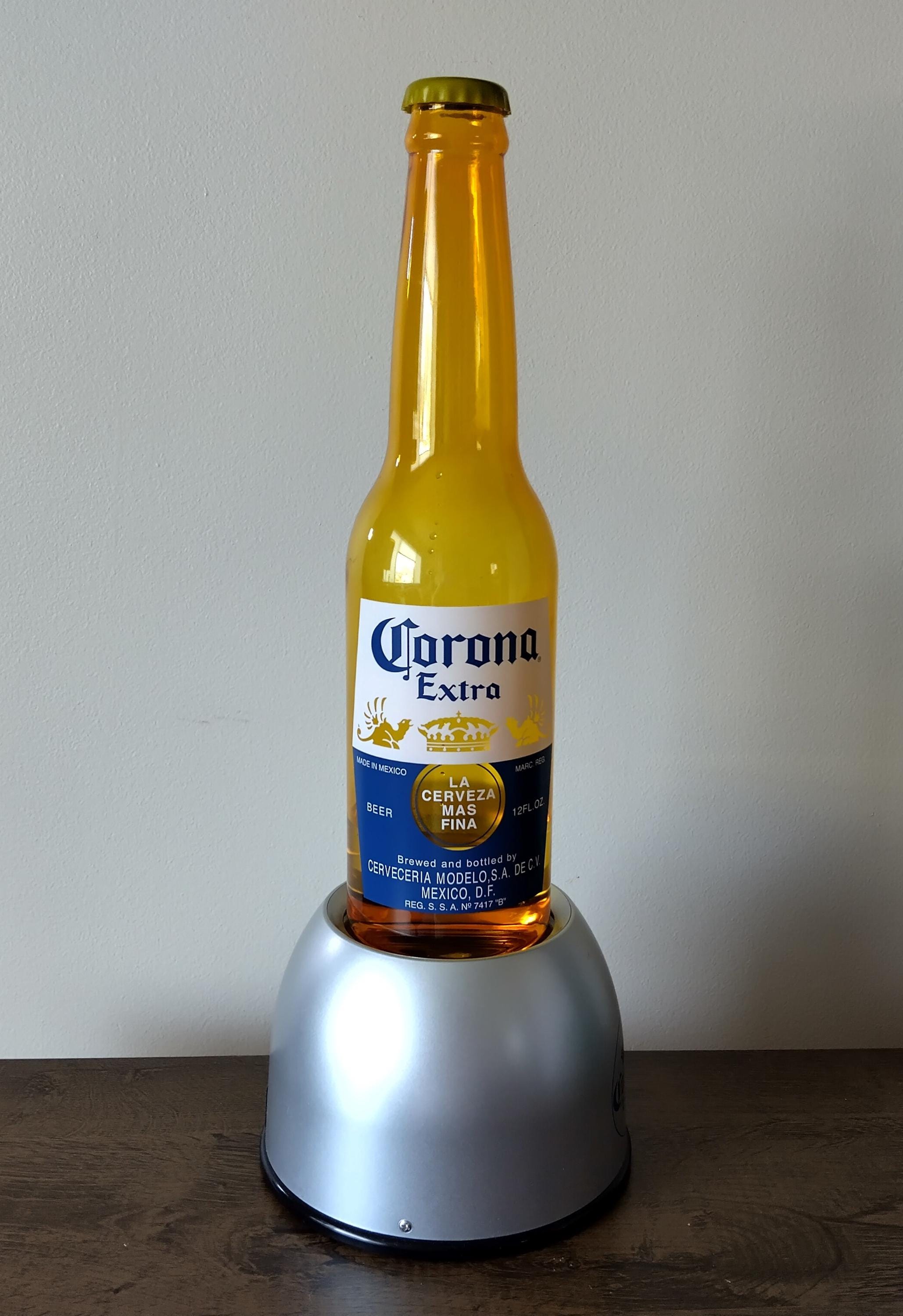 Corona Extra Beer Bubbler Lamp Light Floating Bottle Caps Limes in