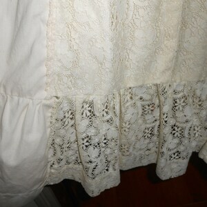Gunne Sax Corset Dress Vintage Cream Lace Long Sleeve Sz 7 Prairie Wedding Boho Hippie image 8