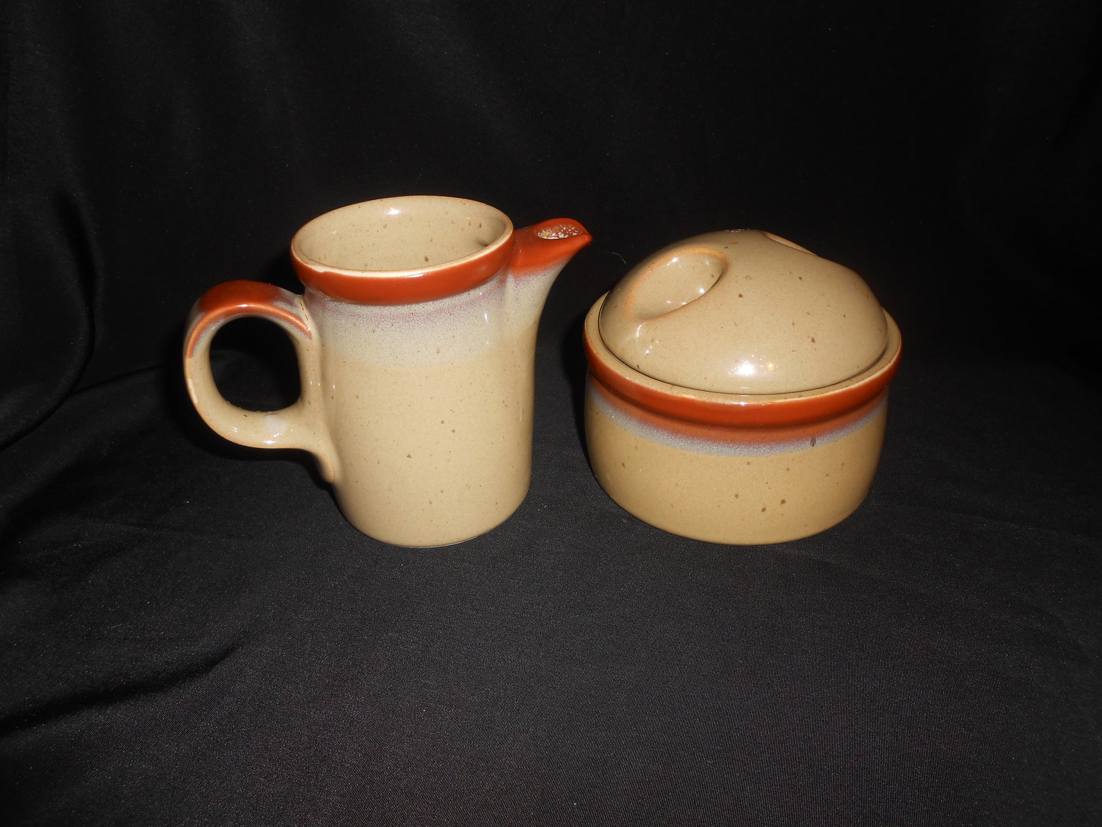 Mikasa Potters Art Mikasa Country Cabin Creamer and Sugar Etsy