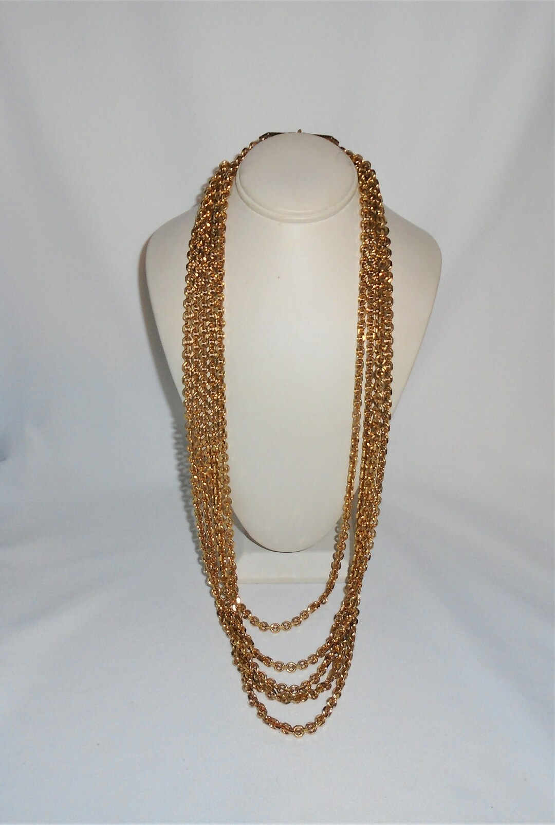 Lucian Piccard Multi Chain Necklace Multi Chains Vintage - Etsy