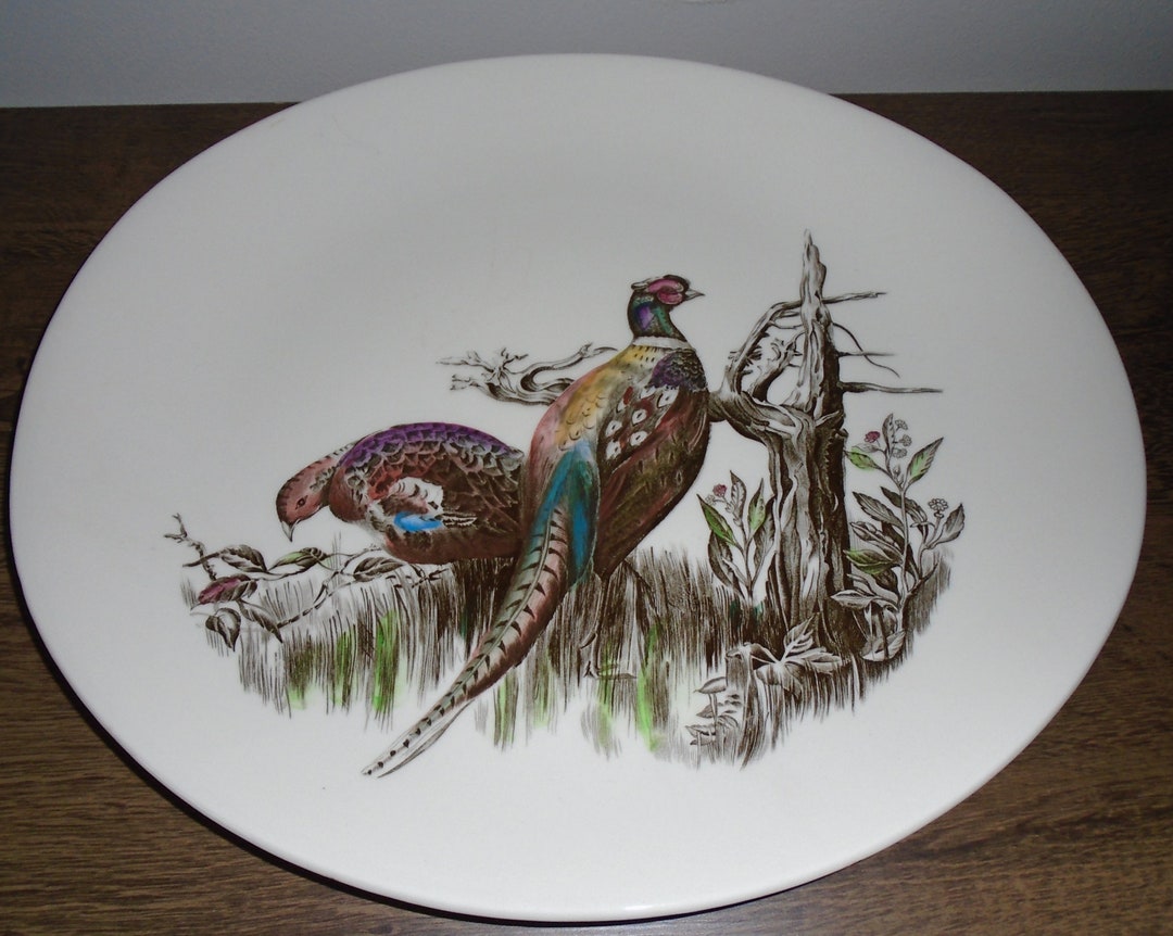 Johnson Brothers China Game Birds Pheasant Serving Platter Etsy