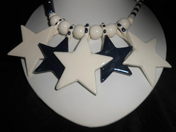 Ruby Z Necklace, Ceramic Necklace, Ceramic Jewel