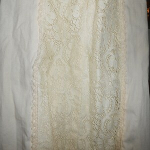 Gunne Sax Corset Dress Vintage Cream Lace Long Sleeve Sz 7 Prairie Wedding Boho Hippie image 9