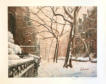 Snow on Henry Street Print