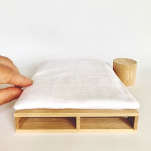 Puppenhaus Miniatur Double Size Palettenbett & Matratze