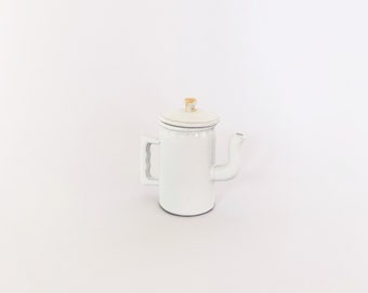 Dollhouse Miniature White Coffee/Tea Pot