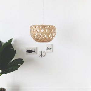 Dollhouse Miniature Rattan Pendant