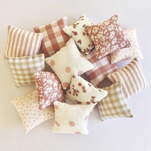 Dollhouse Miniature Euro Pillow Set ( 2 Pillows )