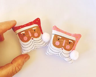 Dollhouse Miniature Santa Cushion