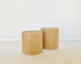 Dollhouse Miniature Set of 2 Side Tables