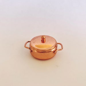 Dollhouse Miniature Copper Pot
