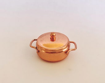 Dollhouse Miniature Copper Pot