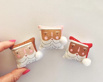 Dollhouse Miniature Santa Cushion