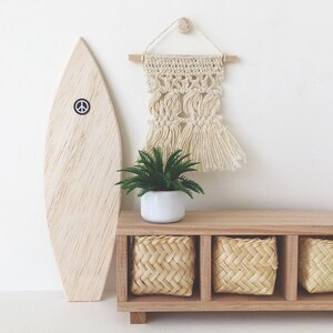 Dollhouse Miniature Raw Surfboard image 3