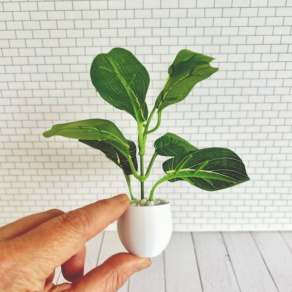 Dollhouse Miniature Fiddle Leaf Fig