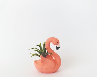Dollhouse Miniature Flamingo Planter